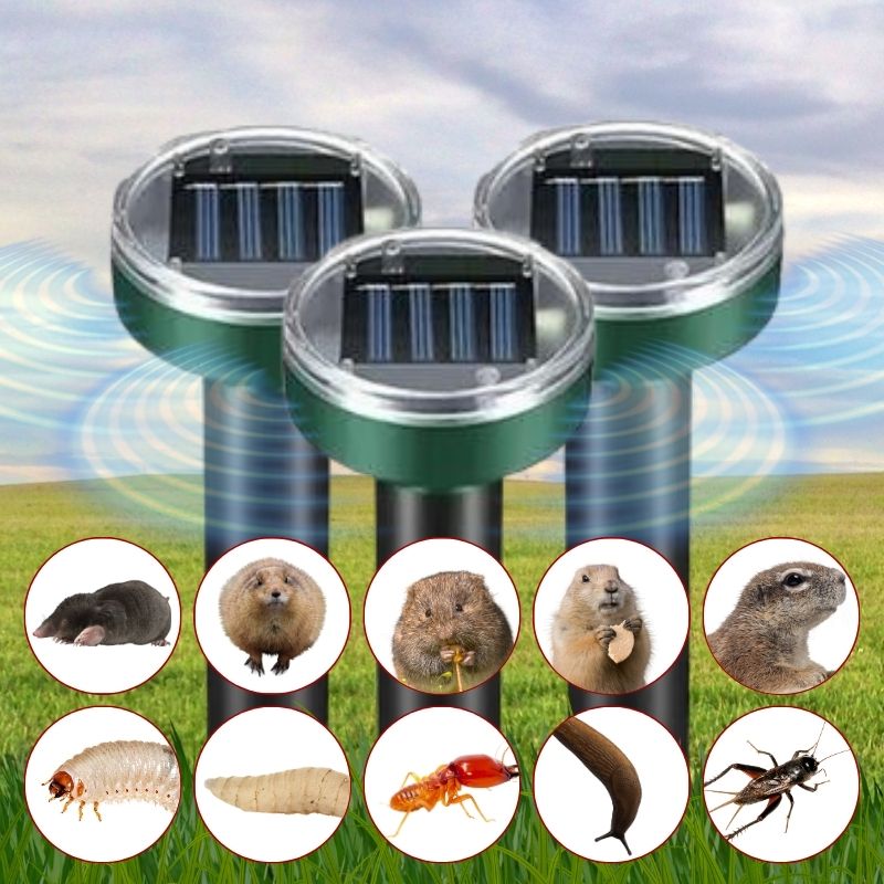 Infrared Solar Powered Underground Repellent