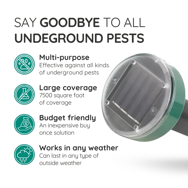 Infrared Solar Powered Underground Repellent