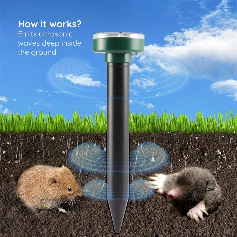 Infrared Solar Powered Underground Repellent