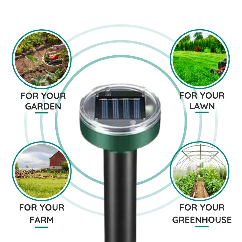 Infrared Solar Powered Underground Repellent